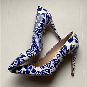 J. Crew print heels